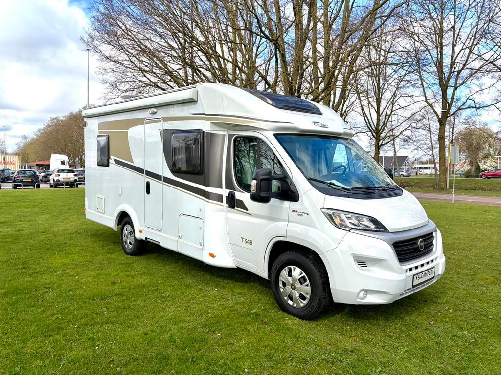 Fiat Hymer Carado T348 #2.3Multijet 130pk Euro6#2019# 66DKM, Caravans en Kamperen, Campers, Ringverwarming, Fiat, Luifel, Koelkast
