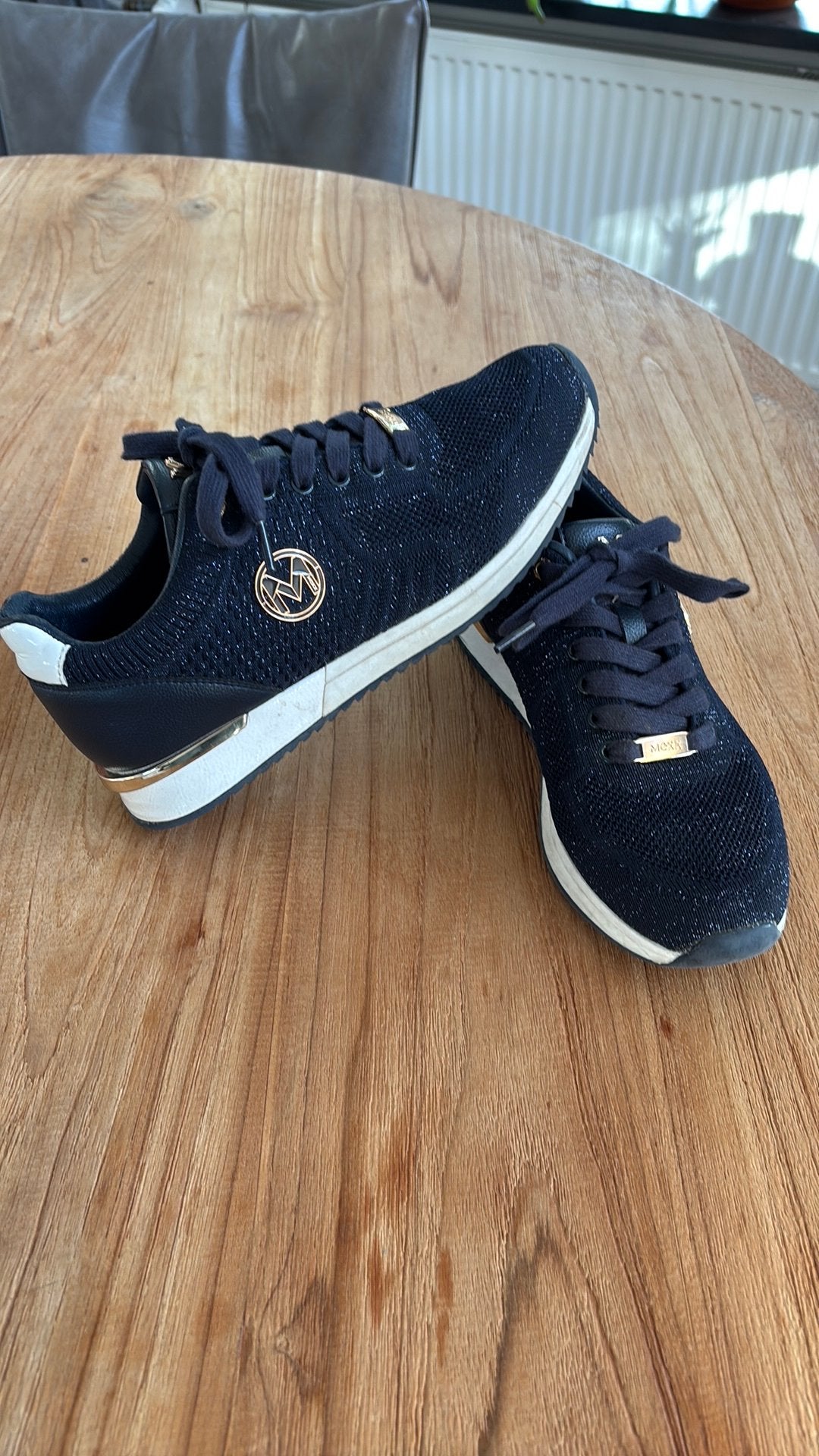 Als nieuw sneaker Mexx maat 38 blauw glitter, Ophalen of Verzenden, Zo goed als nieuw, Blauw, Sneakers of Gympen