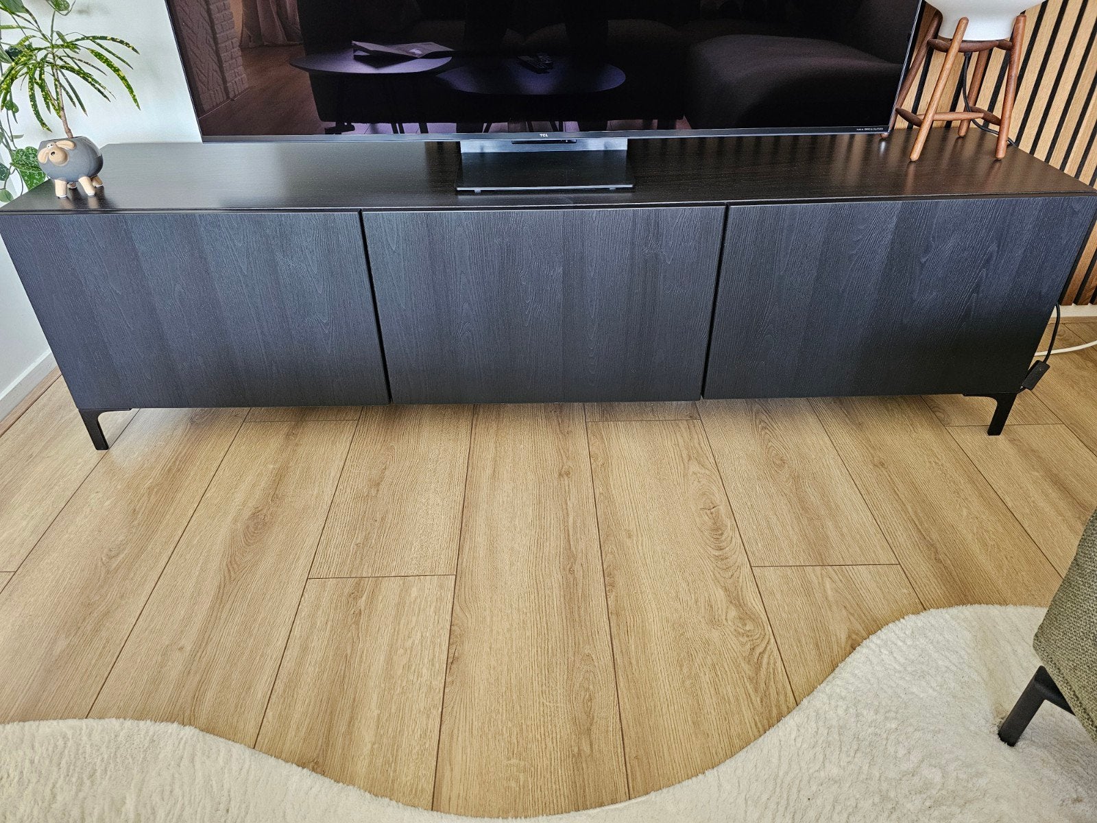 IKEA BESTÅ TV-meubel 180 cm – Zwartbruin –, Ophalen, 150 tot 200 cm, Zo goed als nieuw, Minder dan 100 cm