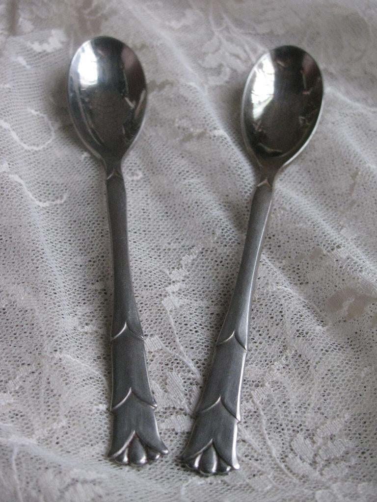 2 X GERO Zilmeta 453 Theelepel / Art Deco Stijl - 11 cm, Verzenden