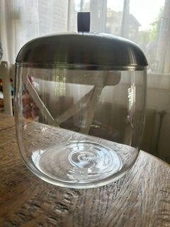 Nespresso Lume Mia capsulehouder, Huis en Inrichting, Keuken | Keukenbenodigdheden, Zo goed als nieuw, Overige merken, Glas, Zilver