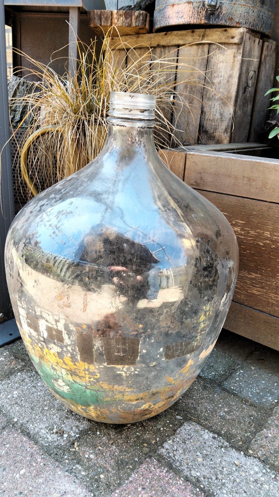 Brocante hele grote gistfles, Antiek en Kunst, Ophalen