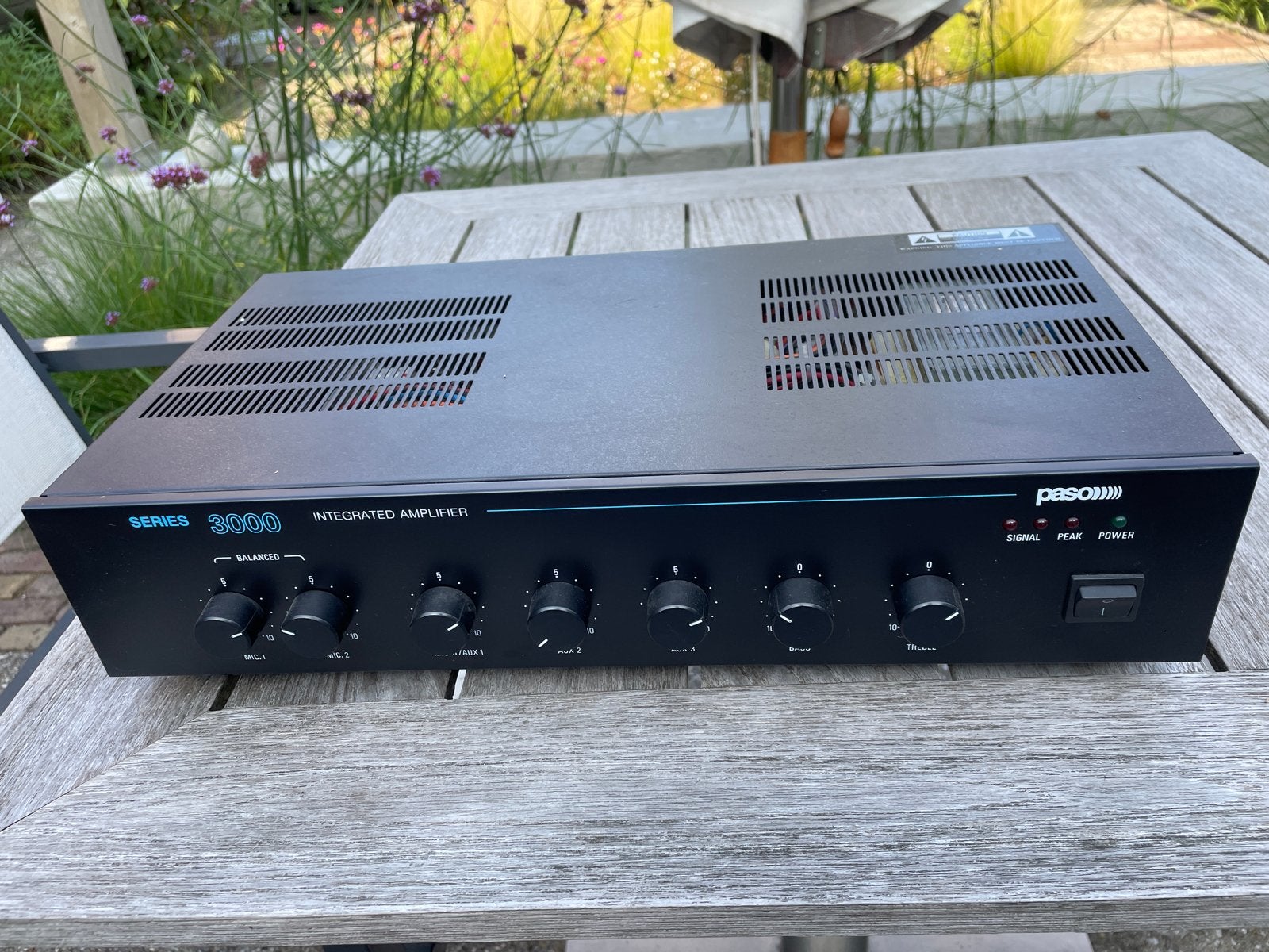 Paso AX3060 Geïntegreerde Versterker - Serie 3000, Overige merken, Gebruikt, Ophalen of Verzenden, Minder dan 60 watt