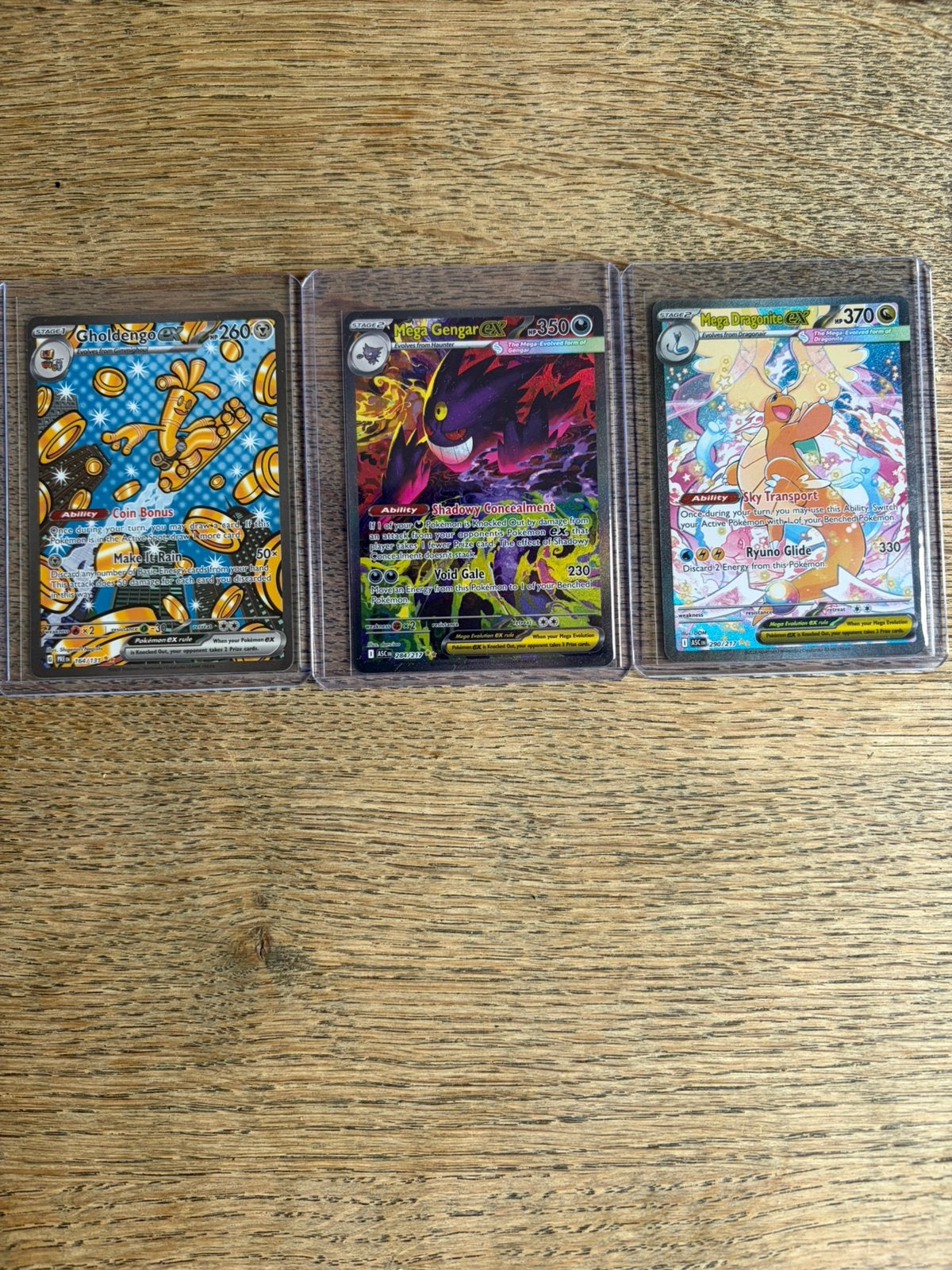 Mega Gengar Ex 284/217 & Mega Dragonite 290/217 Ascended, Ophalen of Verzenden, Nieuw, Meerdere kaarten, Foil