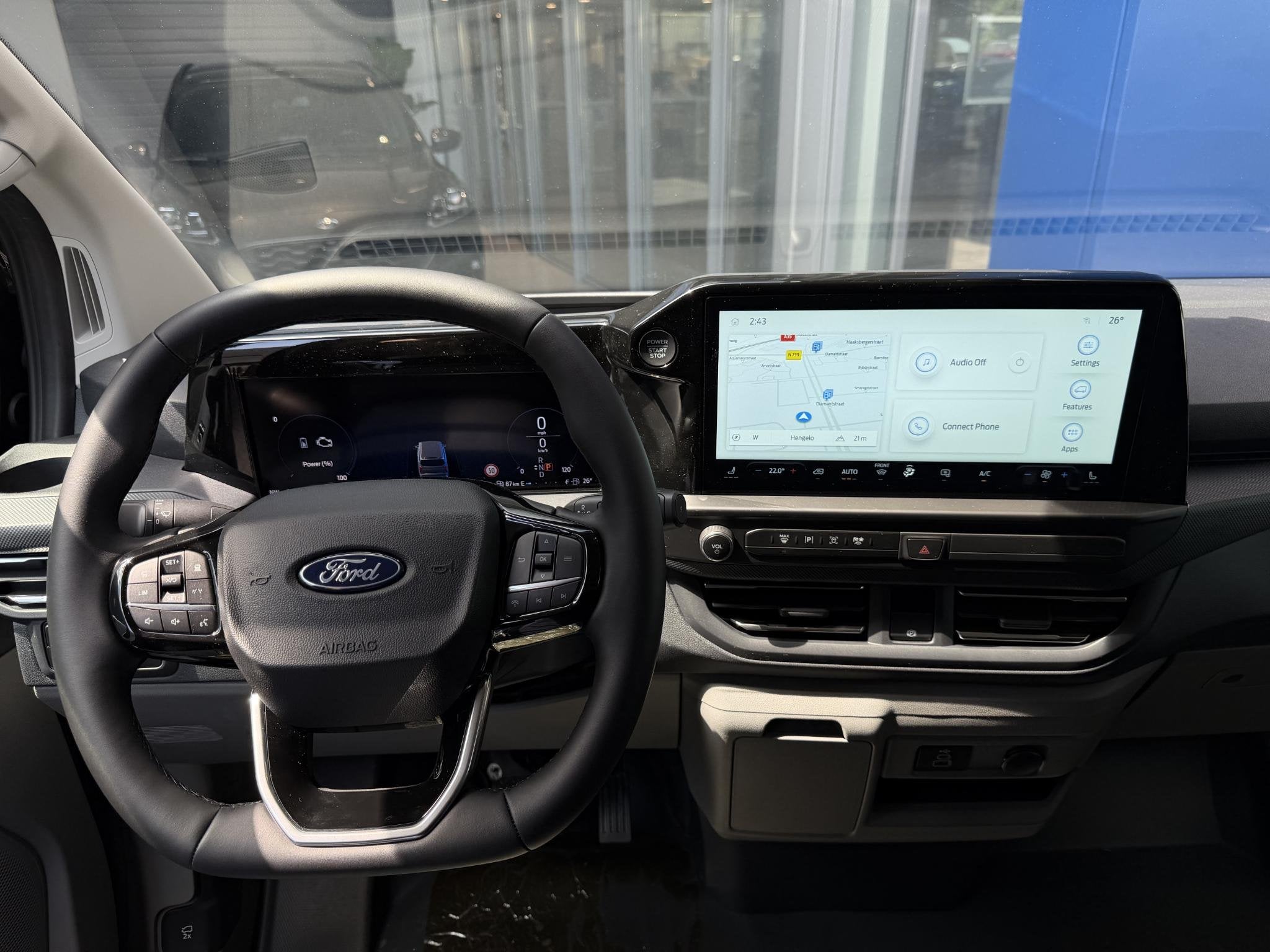 Ford Transit Custom 320 2.5 PHEV L2H1 Limited | Driver Ass., Auto's, Bestelauto's, 12 maanden, Zwart, 4 cilinders, 2500 kg