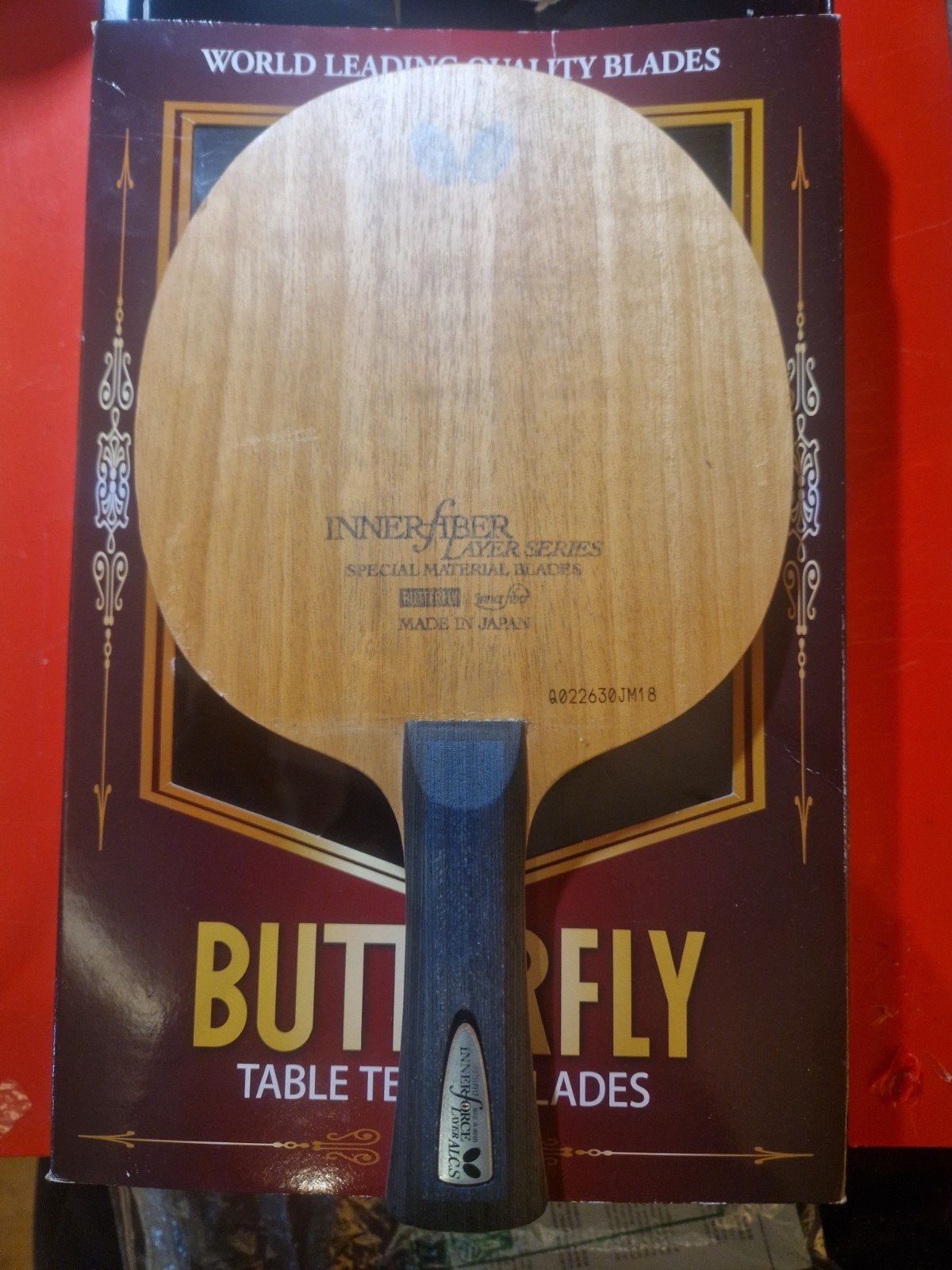 Butterfly Innerforce ALC.S Tafeltennisbatje, Sport en Fitness, Ophalen of Verzenden, Zo goed als nieuw, Net, Batje(s) of Balletje(s)