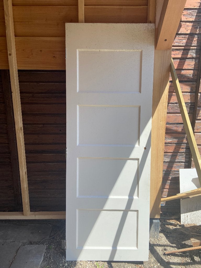 Pakketdeur 72.5 x 201 cm, Doe-het-zelf en Verbouw, Deuren en Horren, Ophalen, Minder dan 80 cm, Binnendeur, Zo goed als nieuw