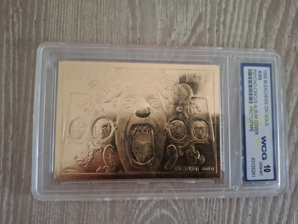 KISS PSYCHO CIRCUS Album Cover 23K Gold Card., Ophalen of Verzenden, Zo goed als nieuw, Overige typen