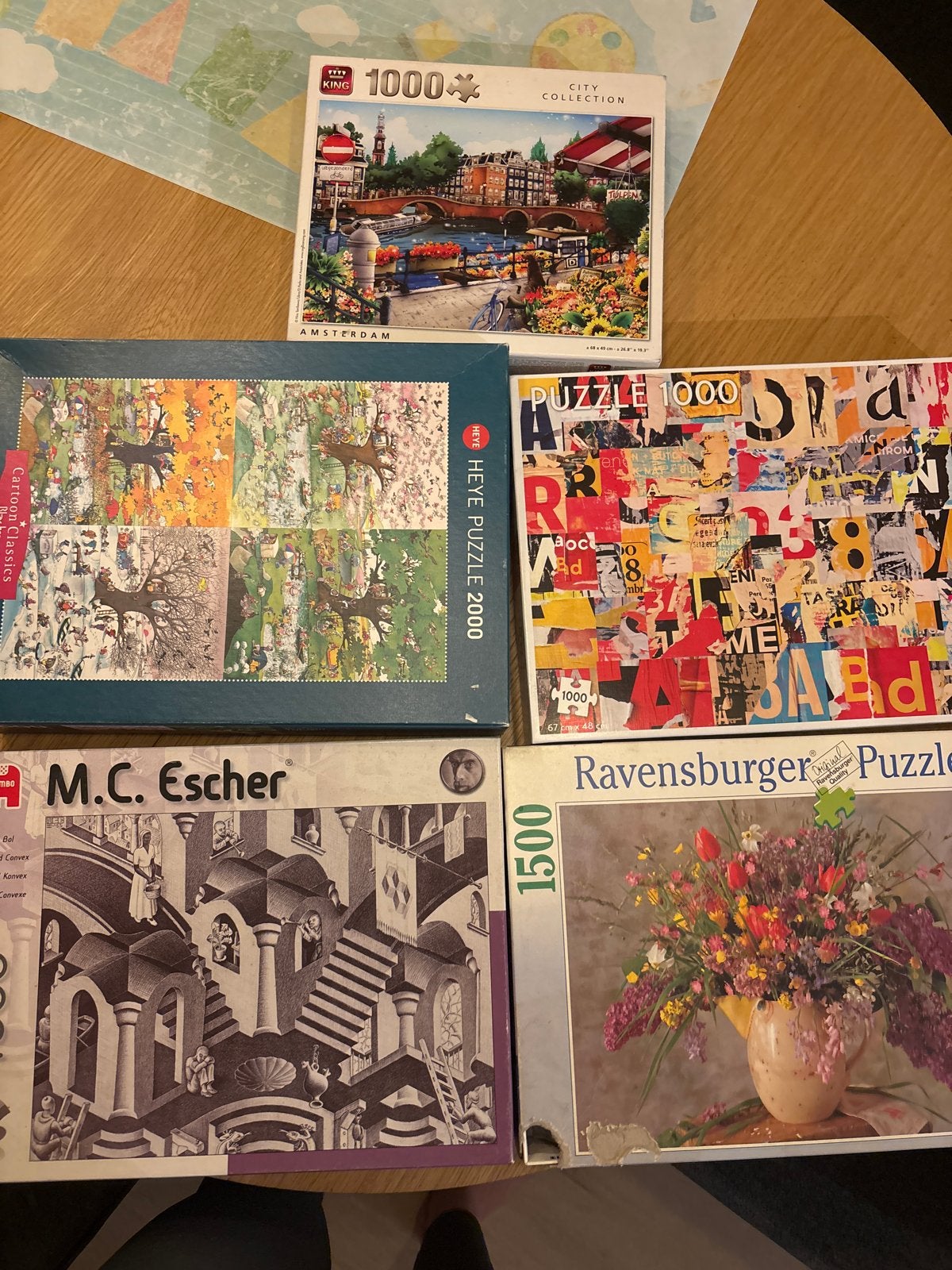Diverse legpuzzels: King, Heye, Jumbo, Ravensburger, Ophalen, Meer dan 1500 stukjes, Gebruikt, Legpuzzel
