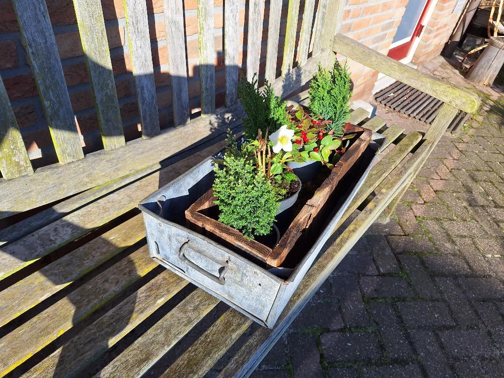 stalen bloembak, Ophalen, Gebruikt, Minder dan 30 cm, Minder dan 60 cm
