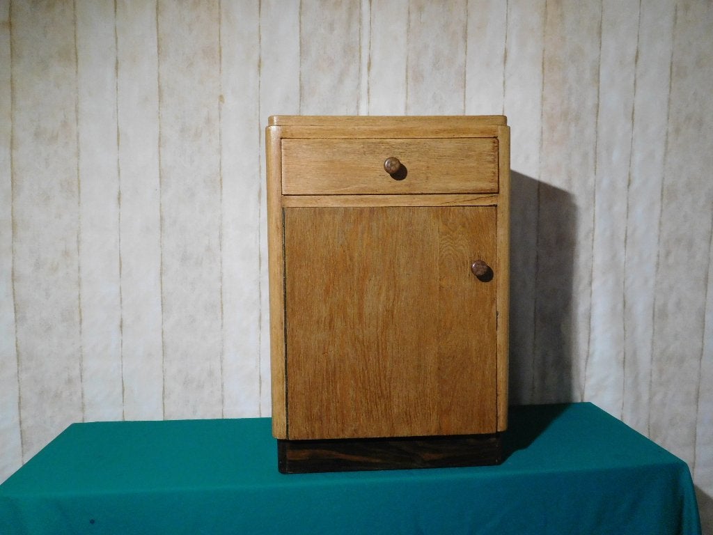 blank eiken kastje, Huis en Inrichting, Kasten | Ladekasten, Ophalen, Minder dan 50 cm, 1 of 2 laden, Eikenhout