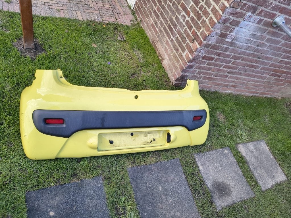 Achter bumper  Peugeot 107, Ophalen, Gebruikt, Achter, Bumper