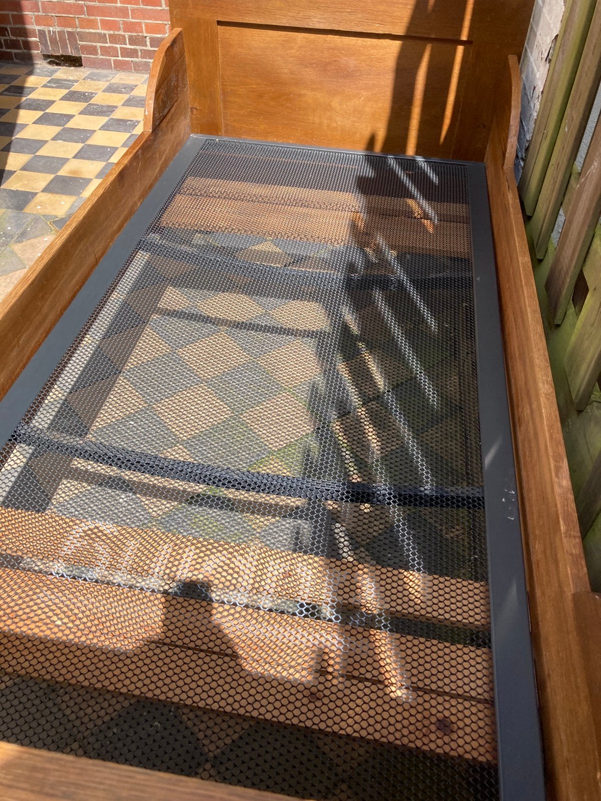 Spiraal Auping en (losse delen) bedombouw, Ophalen, Gebruikt, 90 cm, Eenpersoons