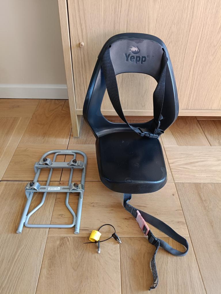 Thule Yepp Junior fietsstoeltje met adapter, Fietsen en Brommers, Fietsaccessoires | Fietsstoeltjes, Achterzitje, Gebruikt, Ophalen of Verzenden