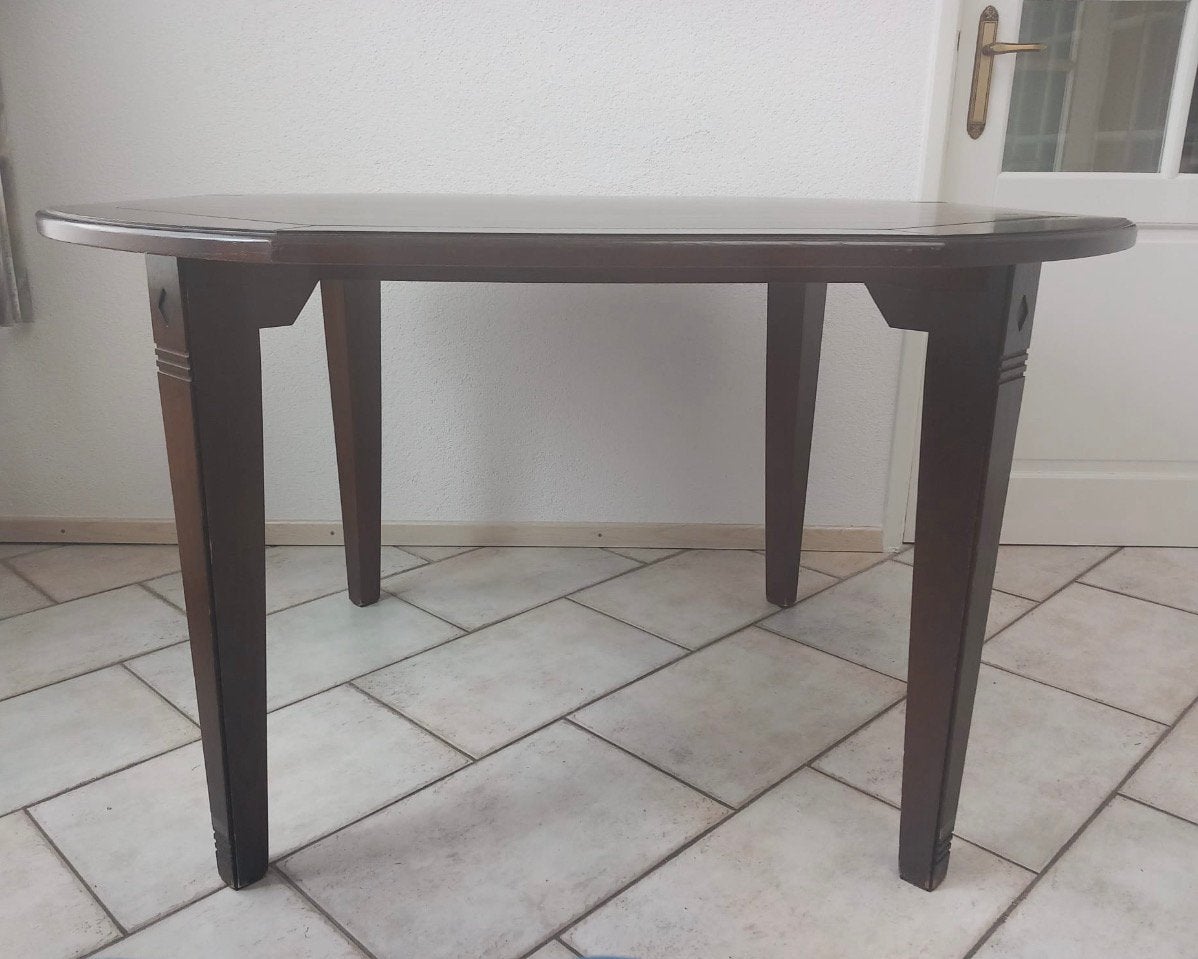 Tafel noten/kastanje, Ophalen, Gebruikt, 200 cm of meer, 25 tot 50 cm