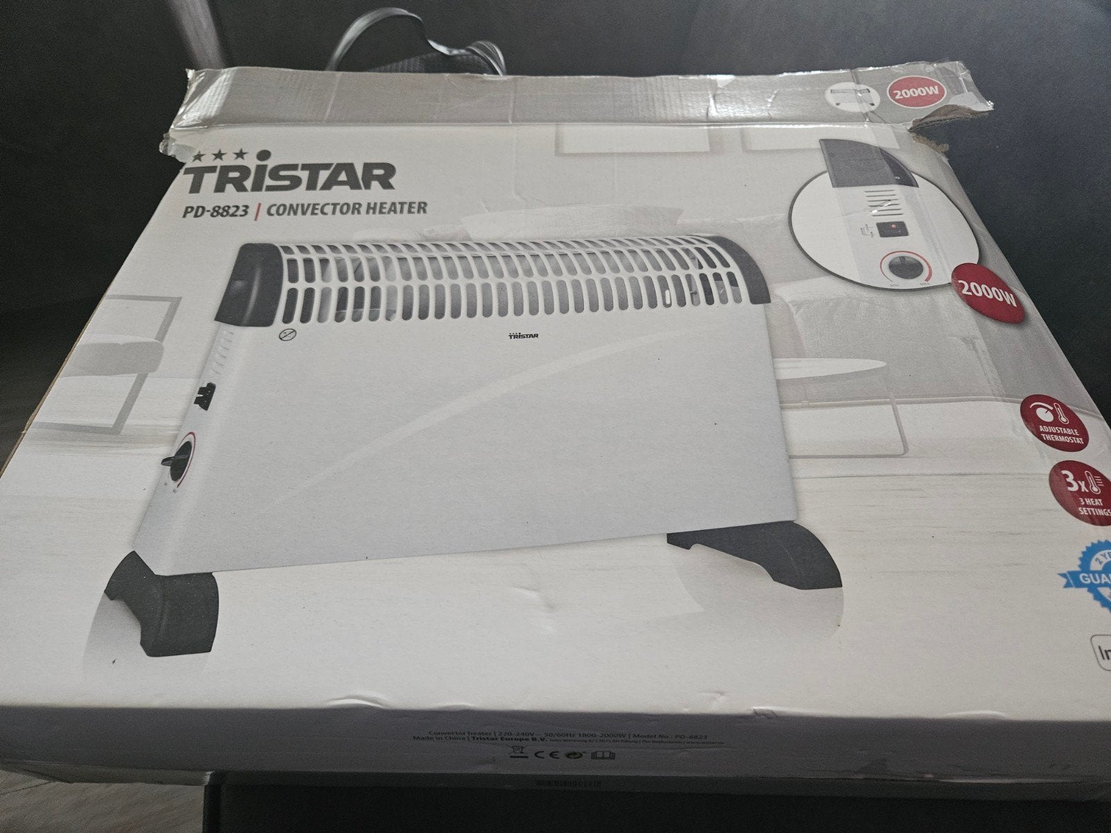 Tristar PD-8823 Convector Kachel 2000W - Zo goed als nieuw, 30 tot 80 cm, Kachel, Ophalen of Verzenden, Zo goed als nieuw