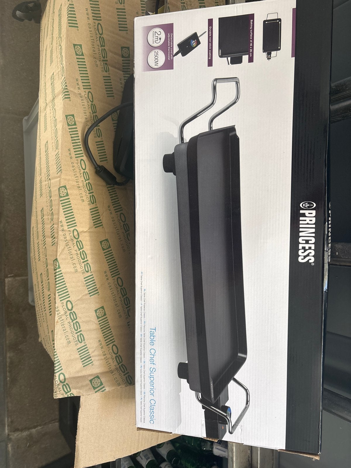 Princess Tafelgrill Superior Classic 2500W, Ophalen of Verzenden, Vaatwasmachinebestendig, Nieuw, Tafelgrill
