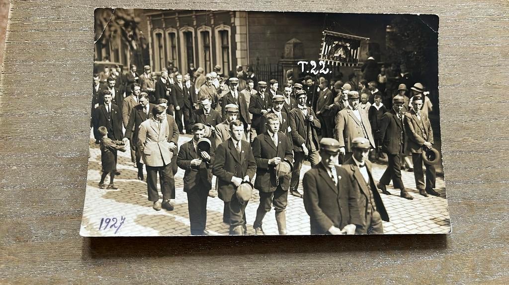 Tilburg Opstoet in Kevelaer Jos Moeskop foto kaart, Ophalen of Verzenden, 1920 tot 1940, Ongelopen, Noord-Brabant