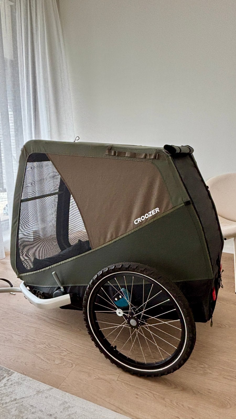 Croozer Mikke hondenkar met vering - tot 45kg, Fietsen en Brommers, Fietsaccessoires | Aanhangers en Karren, Ophalen, Vering, 20 tot 40 kg