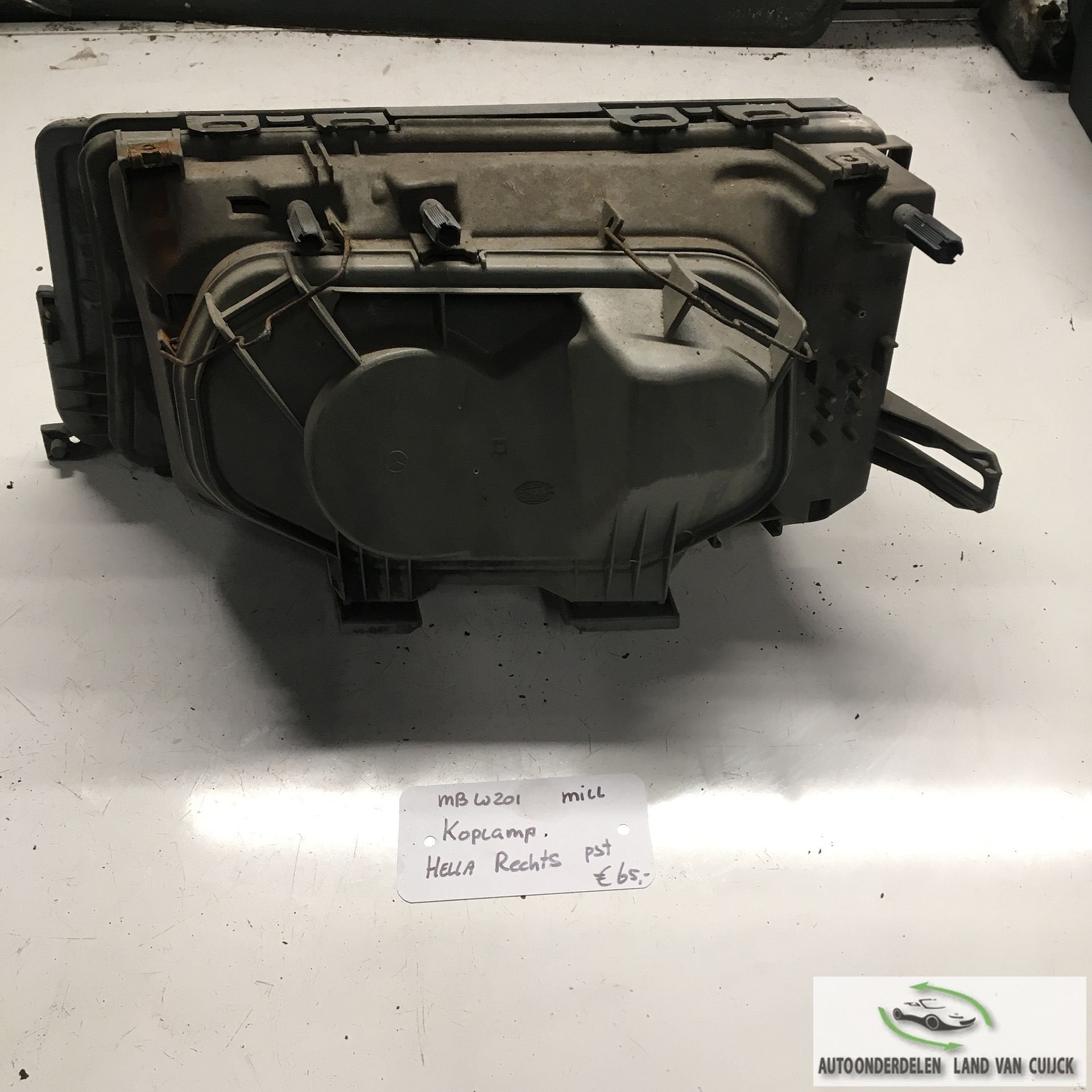 Mercedes W124  1986    Koplamp Hella   Rechtsvoor, Gebruikt, -, -, Ophalen of Verzenden