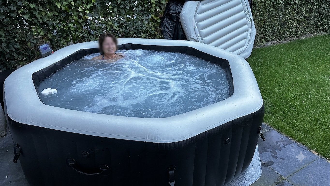 Intex Pure Spa Jet & Bubble Deluxe - 6 persoons, Ophalen, Opblaaszwembad, Vierkant, Zo goed als nieuw