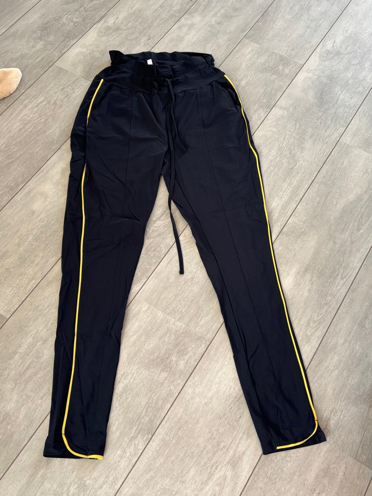 Zoso Travelstof Broek Maat S Donkerblauw met Gele Bies, Ophalen of Verzenden, Zo goed als nieuw, Maat 36 (S), Blauw