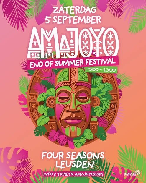 4x toegang amajoyo festival four seasons leusden, Ophalen of Verzenden, Nieuw