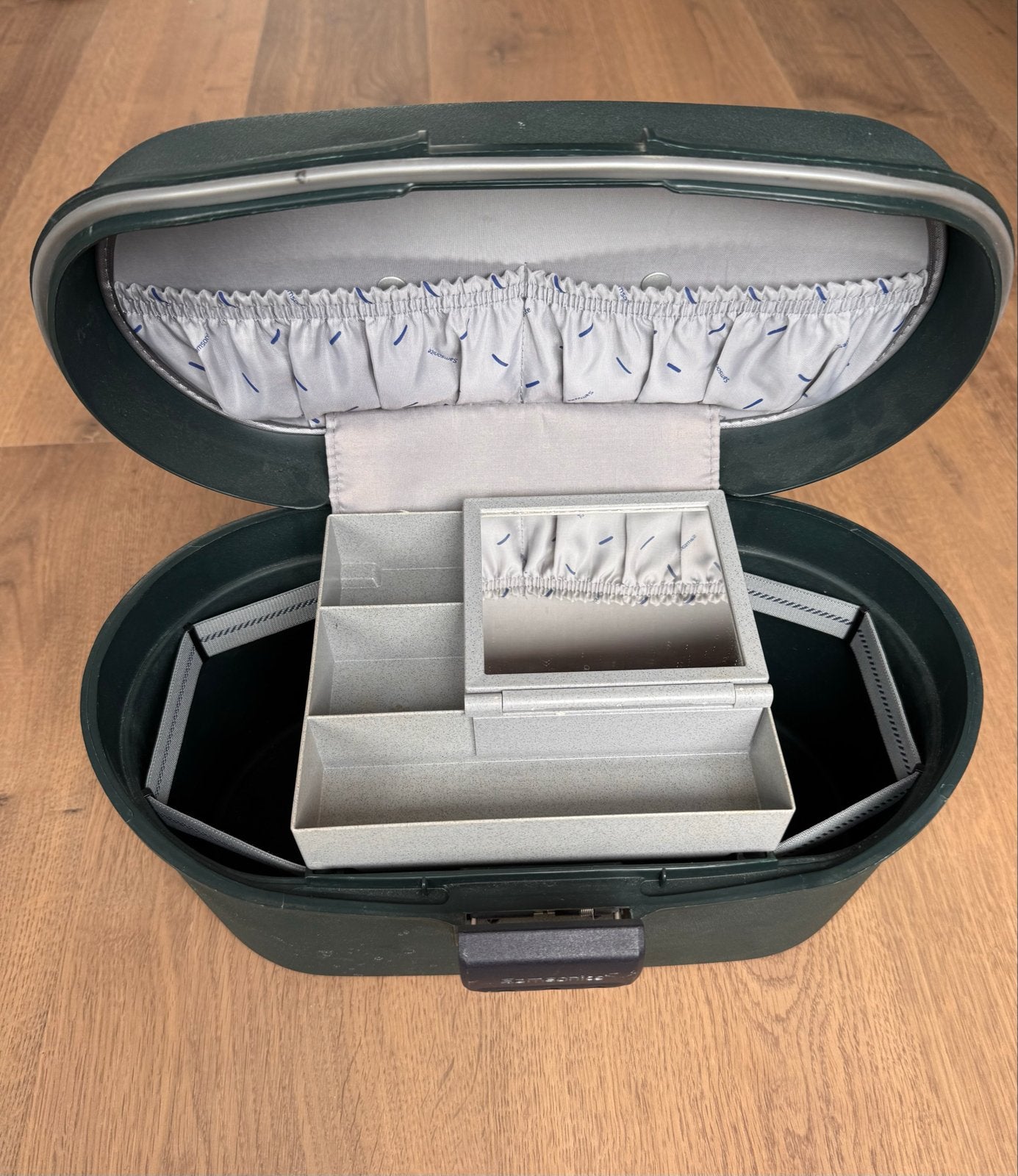 Samsonite Toilettas/Beautycase met Cijferslot - Groen, Sieraden, Tassen en Uiterlijk, Beautycases, Gebruikt, Ophalen of Verzenden