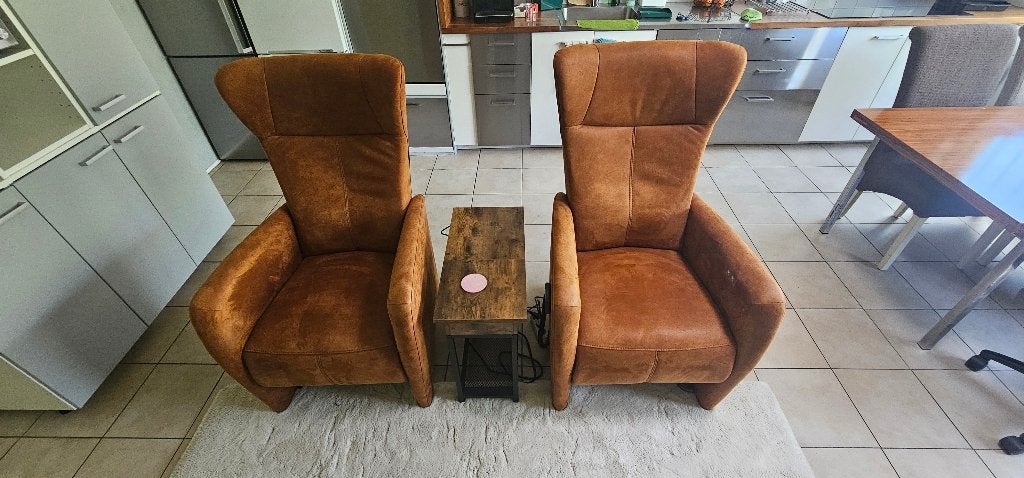 Set van 2 Prominent Sorisso Sta-Op Stoelen, Huis en Inrichting, Ophalen, Minder dan 75 cm, Zo goed als nieuw, Stof