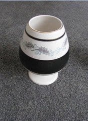 vintage vaas/bokaal van Gouda Plateel, Ophalen of Verzenden