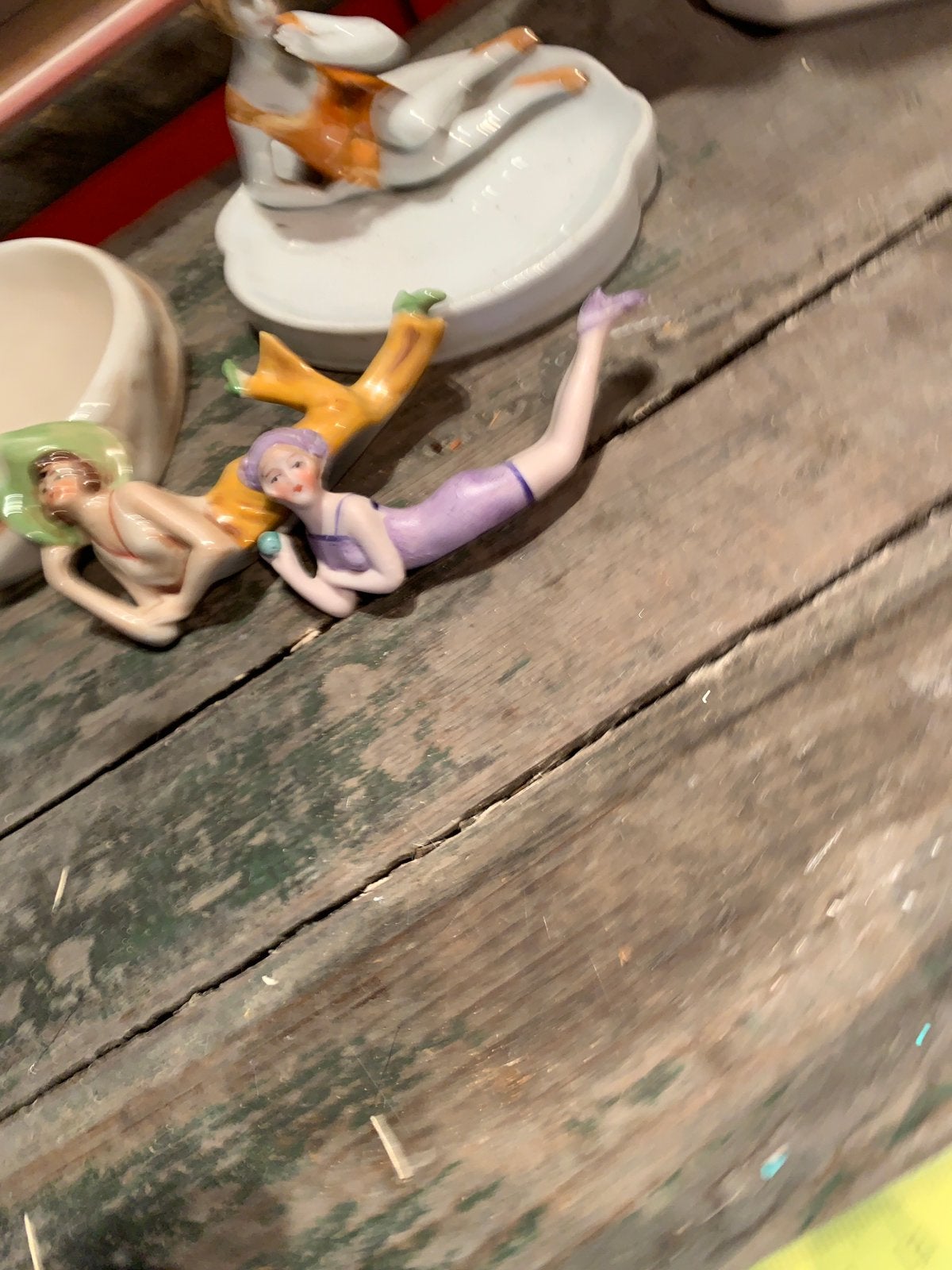 Originele bathing beauty flapper half doll, Ophalen of Verzenden