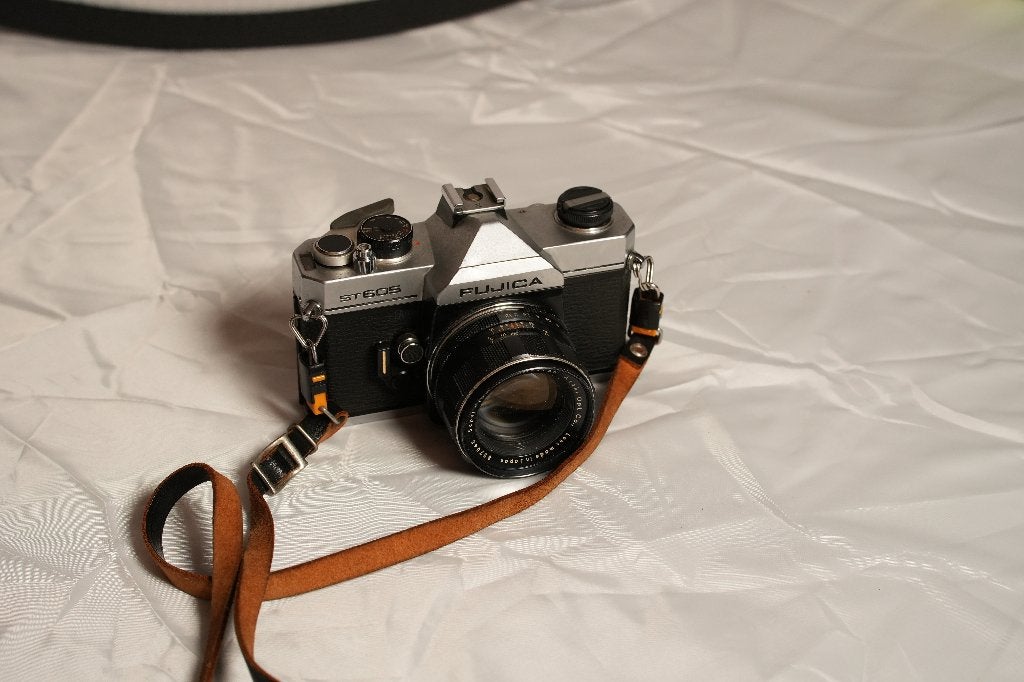 Fujica ST605 Analoge Filmcamera, Ophalen of Verzenden, Gebruikt, Spiegelreflex, Fuji