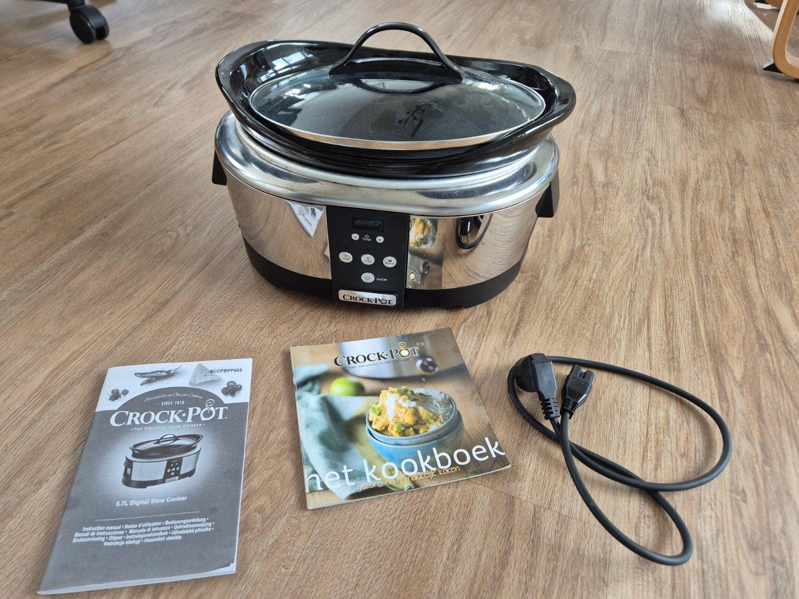 Crock-Pot Slowcooker 5.7L, 4 liter of meer, Ophalen of Verzenden, Gebruikt