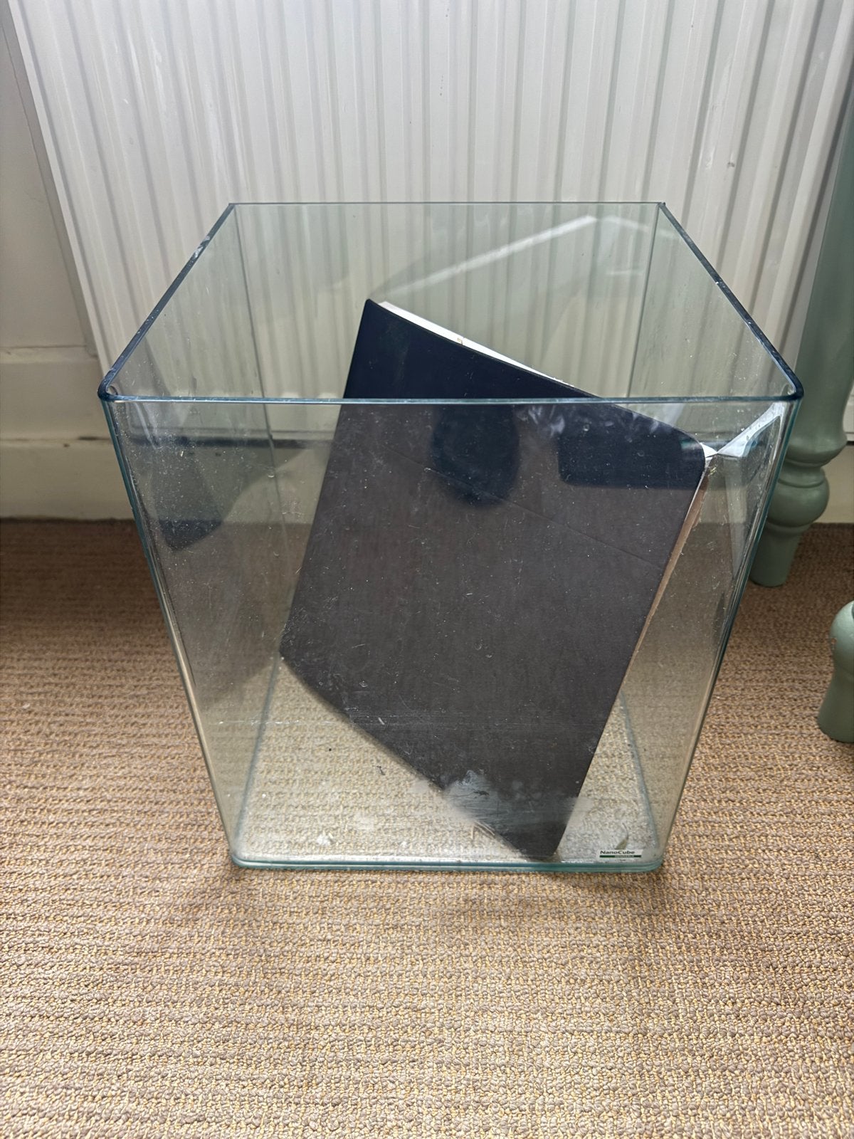 Dennerle nanocube 30L met toebehoren, Ophalen, Zo goed als nieuw, Leeg aquarium