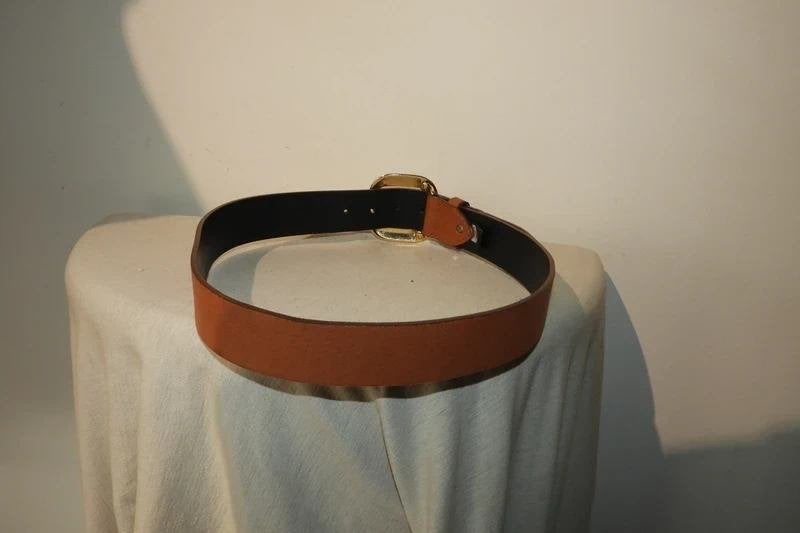 Just Cavalli bruine leren sier buckle gesp met merk, 80 tot 90 cm, Bruin, Verzenden, Echt leder