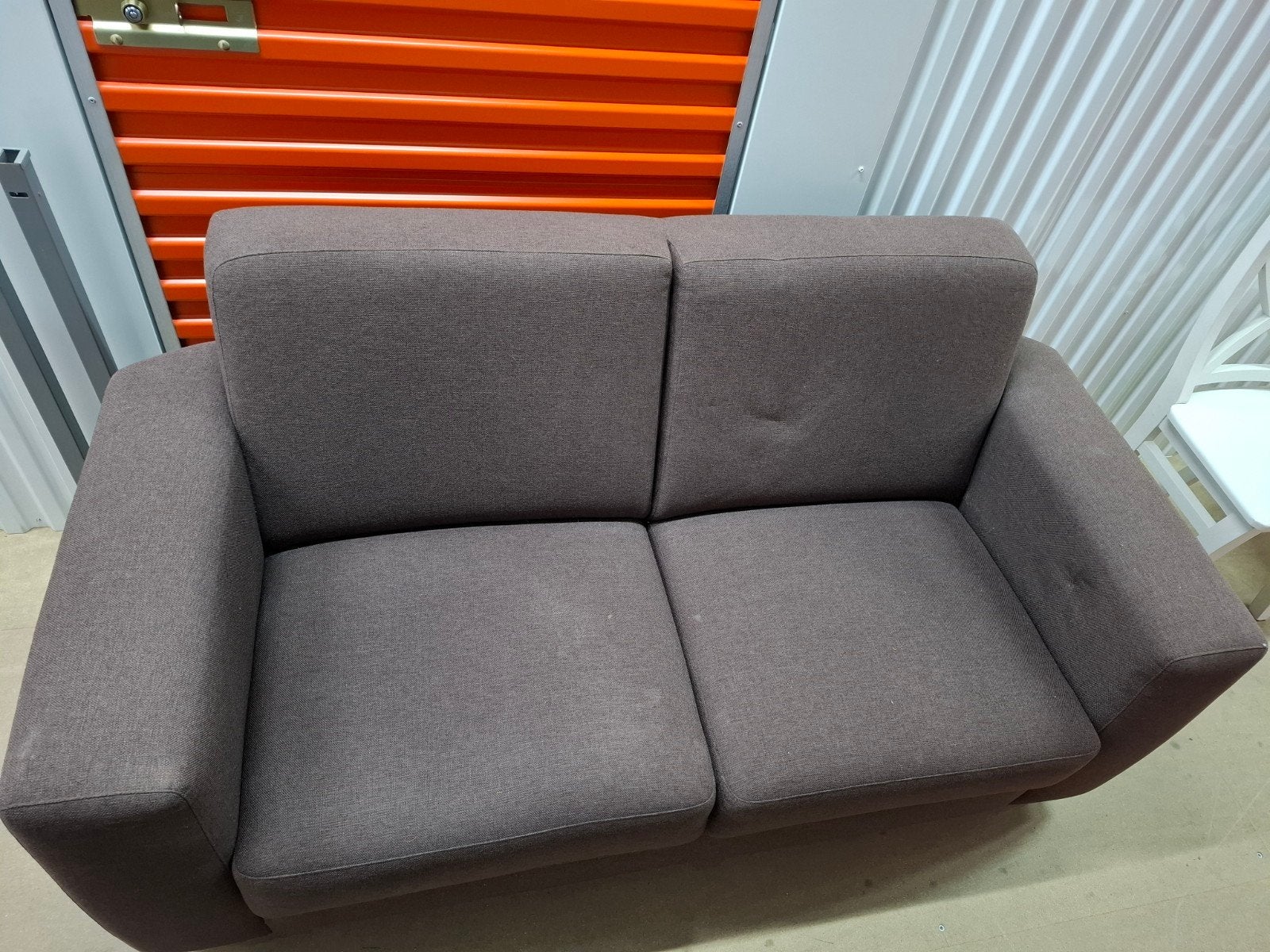 Comfortabele tweezitsbank - Grijs, Huis en Inrichting, Ophalen, Gebruikt, 150 tot 200 cm, Tweepersoons