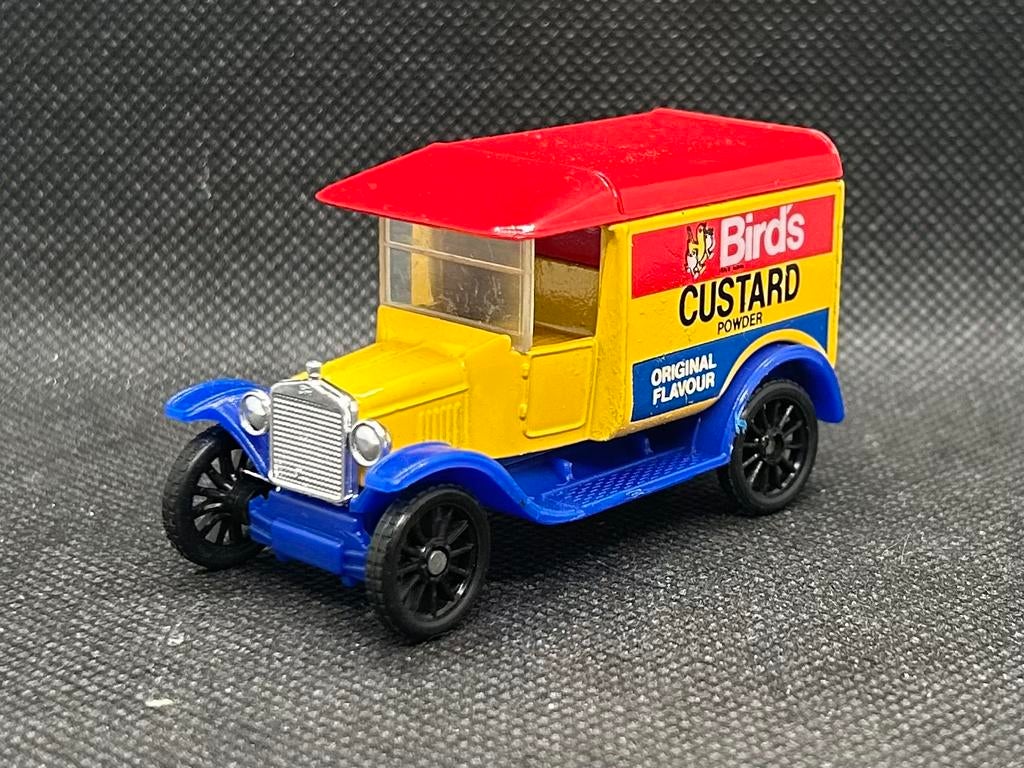 Matchbox Ford Model T Birds Custards 1:60, Verzenden, Zo goed als nieuw, Auto