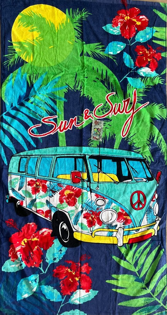 Nieuw strandlaken VW T1 bus, Ophalen of Verzenden, Nieuw, Auto's