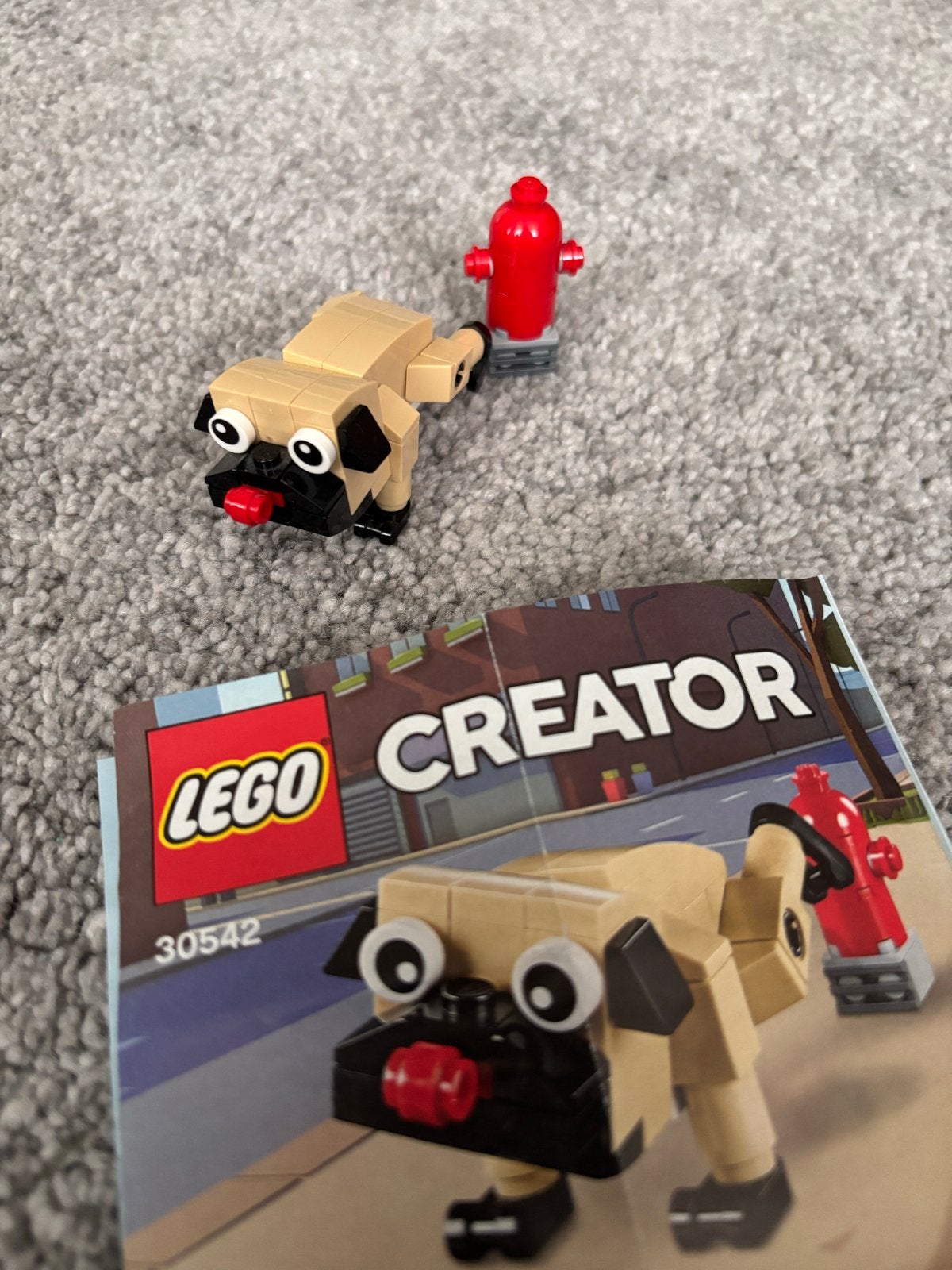 Lego Creator 30542 Schattige Mopshond Polybag, Lego, Ophalen of Verzenden, Zo goed als nieuw, Compleet