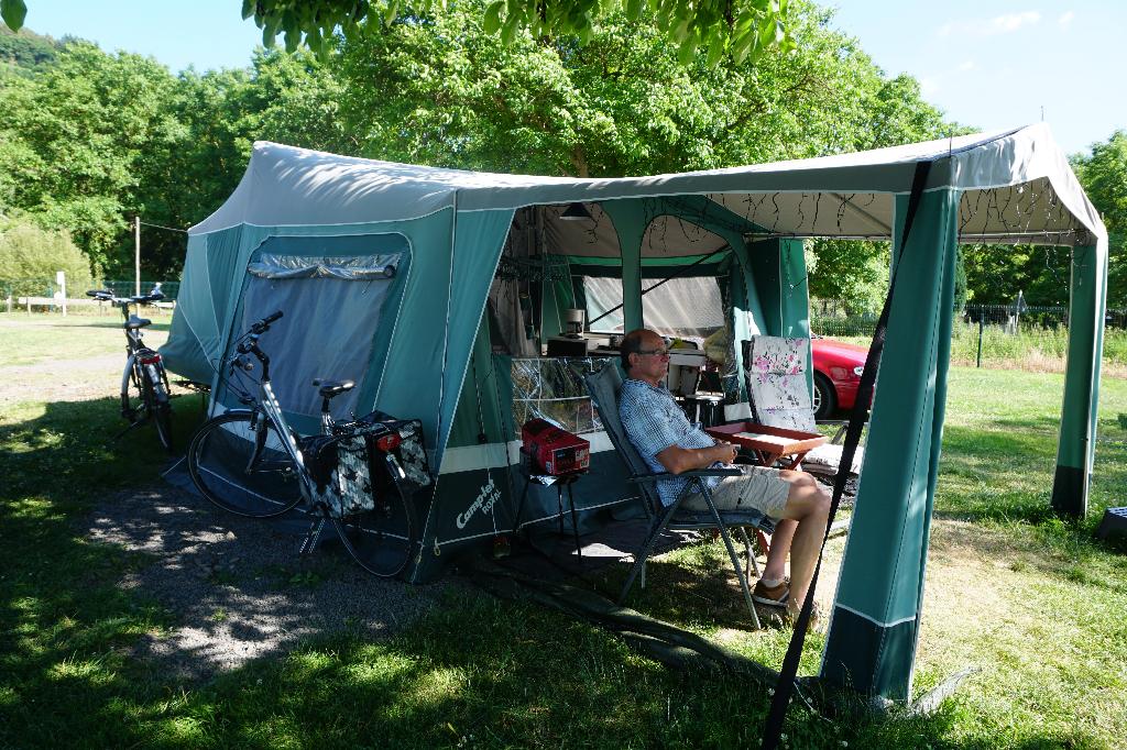 Camplet vouwwagen, Caravans en Kamperen, Vouwwagens, Camp-Let, tot en met 4, Groen, Aanwezig, Ophalen