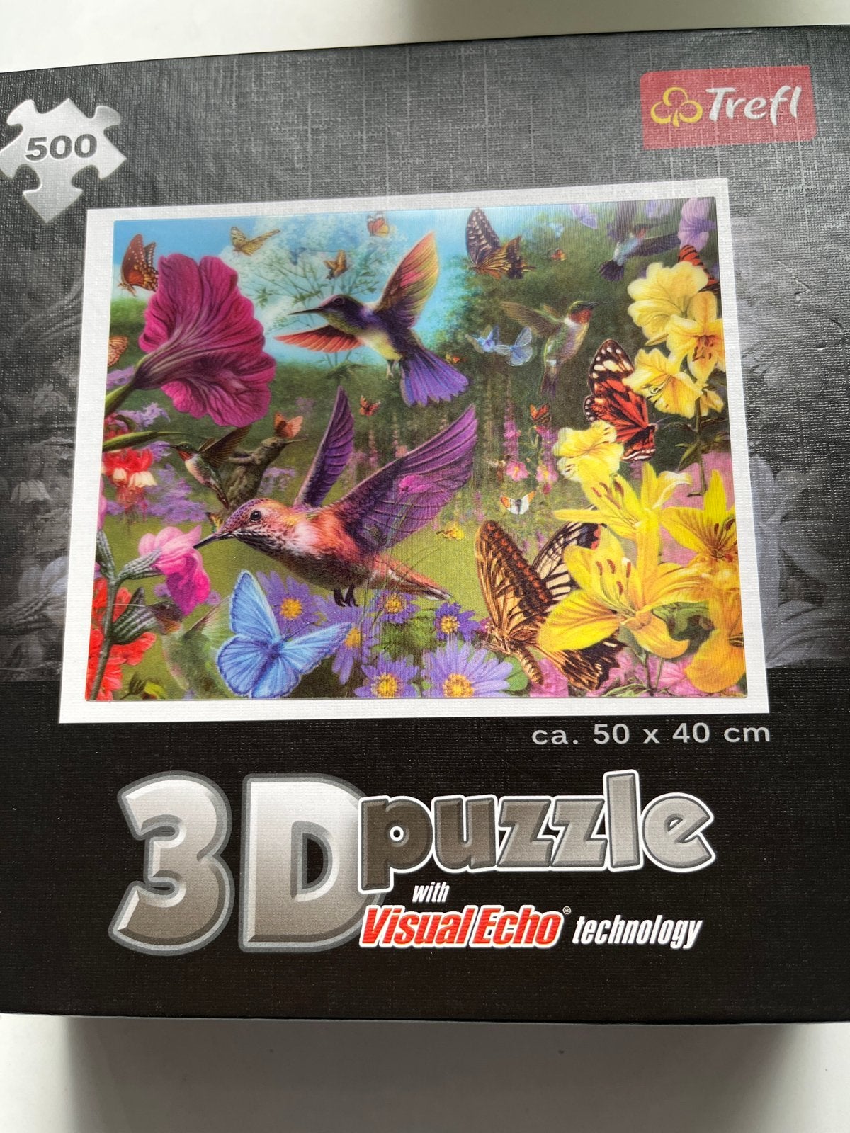 Trefl 3D Puzzel Kolibries en Vlinders - 500 stukjes, Ophalen of Verzenden, 500 t/m 1500 stukjes, Zo goed als nieuw, Rubik's of 3D-puzzel