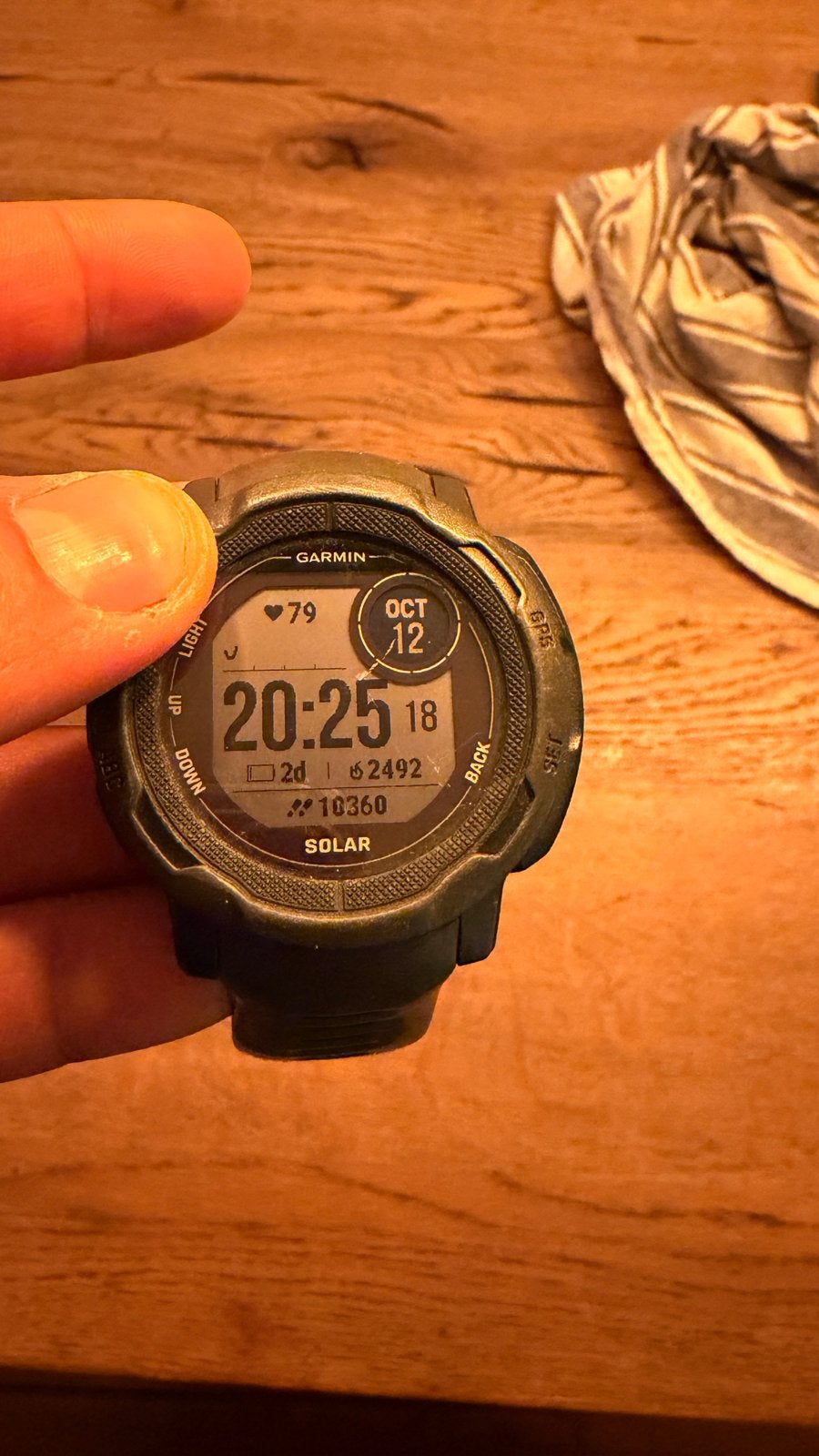 Garmin Instinct 2 Solar Grafiet - Gebruikt, Zwart, Ophalen of Verzenden, Waterdicht, Afstand