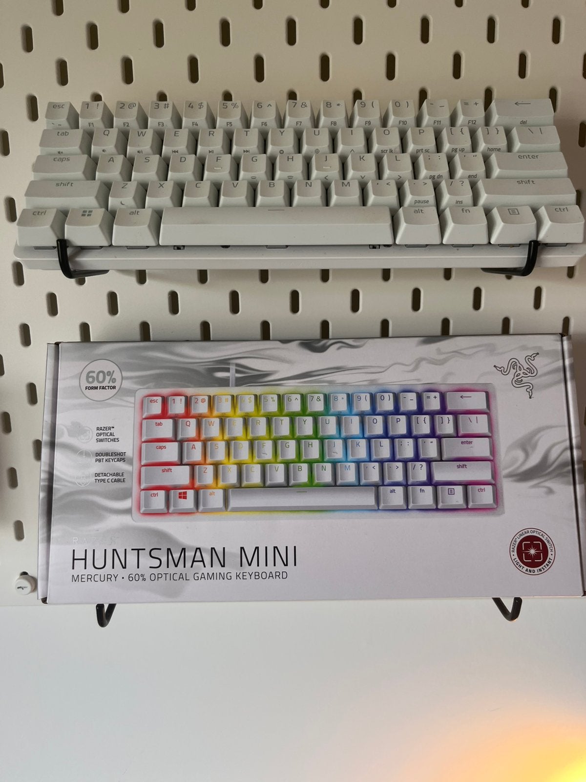 Razer Huntsman Mini Wit 60% Toetsenbord, Gaming toetsenbord, Ophalen of Verzenden, Zo goed als nieuw, Qwerty