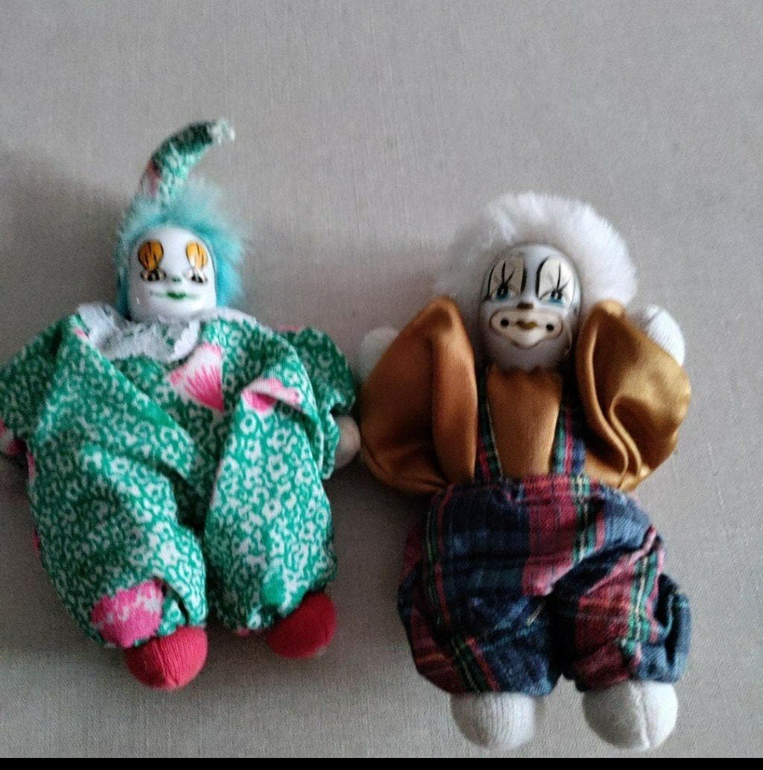 Poppetjes, Porselein, Vintage,ClownPoppetjes,Porselein,Clown, Ophalen of Verzenden, Nieuw