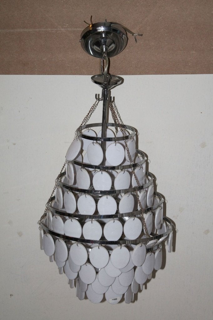 Retro plafondlamp hanglamp Present Time voor 3 lampen. 2A1, Tweedehands verkoop, Tweedehands verkoop, Gebruikt, Ophalen of Verzenden