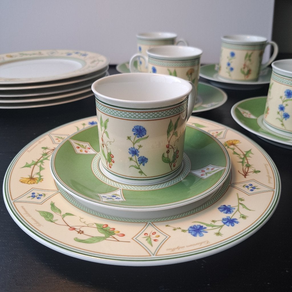 Jonhson Brothers 6 Kopjes met schotels, ontbijtborden, Huis en Inrichting, Vintage, Ophalen of Verzenden, Zo goed als nieuw, Kop(pen) en/of Schotel(s)