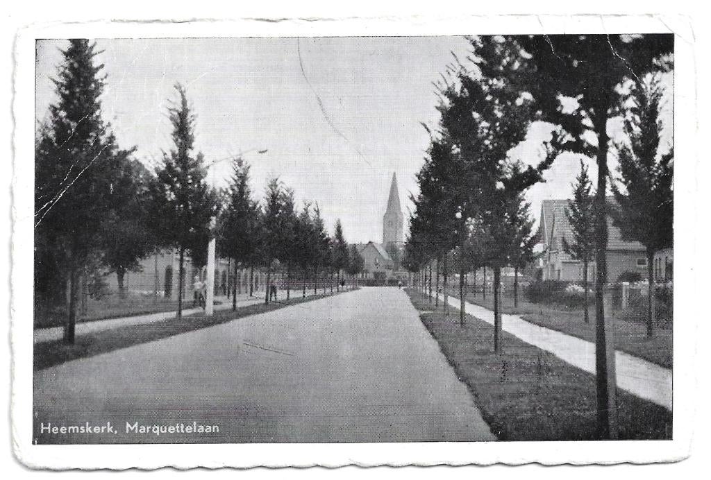 AK Heemskerk - Marquettelaan, Verzenden, 1940 tot 1960, Gelopen, Noord-Holland