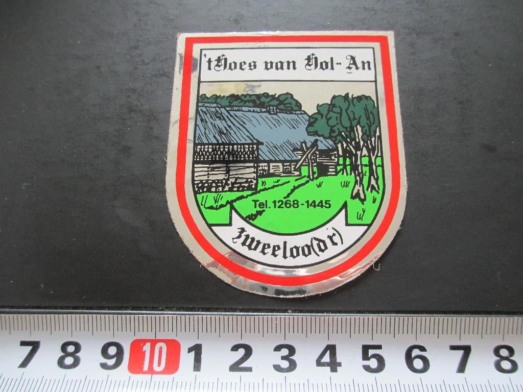 sticker folie ZWEELOO 't hoes van hol-an drenthe, Ophalen, Zo goed als nieuw