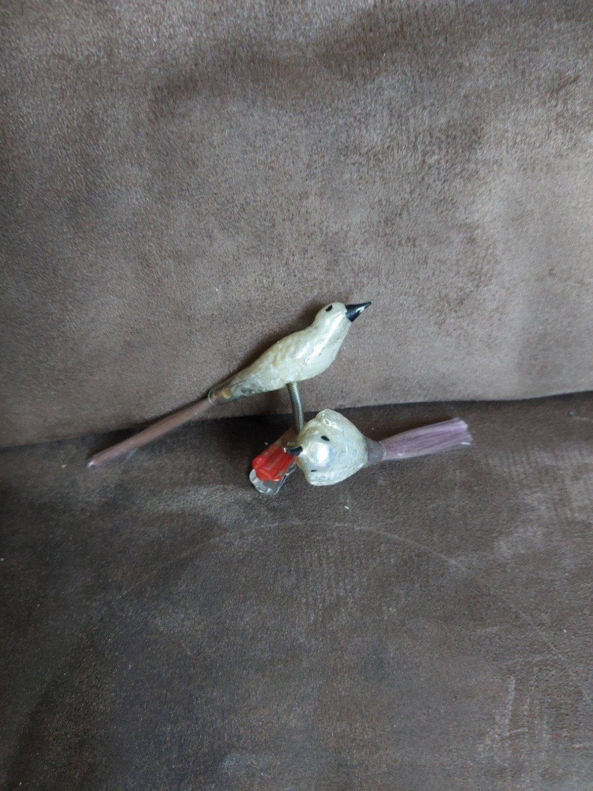 antieke vogeltjes op één klem, Ophalen of Verzenden
