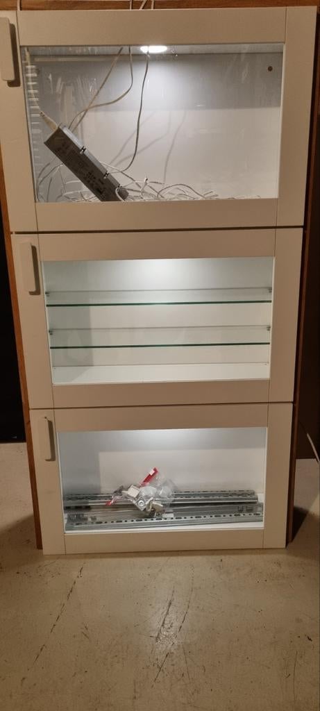 Ikea vitrinekastjes, Ophalen, 50 tot 100 cm, Glas, Minder dan 100 cm